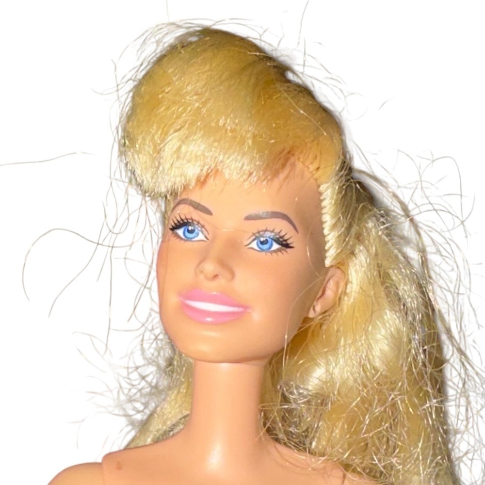 Barbie Blonde Articulated Doll Nude Missing Forearm Custom Parts Repair